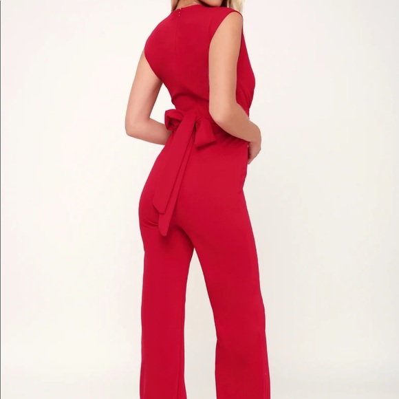 NWT red Jumpsuit - Picture 2 of 9